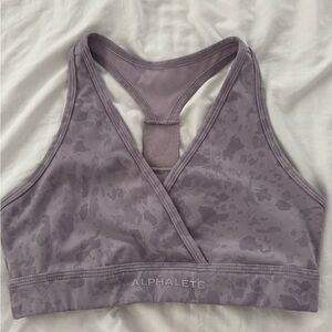 Alphalete Surface Power Short 5" - Pebble Print Misty Lilac